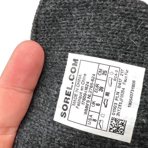 Sorel Out N About Cashmere-Lined Lux Duck Boots Burgundy Red Size 8 - Picture 10 of 11